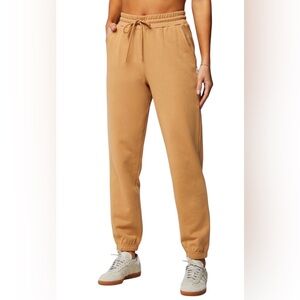 Women’s Fabletics The Year Round Terry Jogger In Quicksand Size L Gorpcore Gym